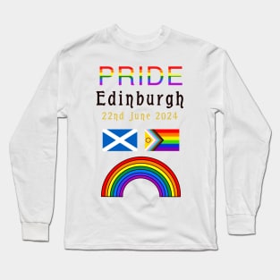 Pride Edinburgh Scotland 2024 Long Sleeve T-Shirt